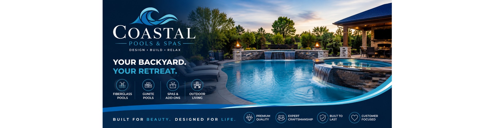 Costal pool and spas cover photo