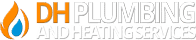 DH plumbing and heating services logo