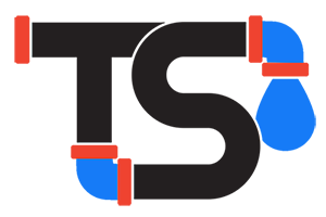 T S plumbing and heating logo