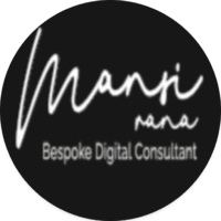 Mansi Rana Digital logo